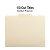 MyOfficeInnovations Manila File Folders 3-Tab Center Position Letter 100/Box (116780) - 3 of 4