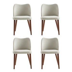 Elisa Mid-century Modern Upholstered Dining Chair Set of 4 | ARTFUL LIVING DESIGN - 1 of 4