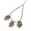 SOHI Women's Prussian Blue Party Stone Statement Necklace - 2 of 4