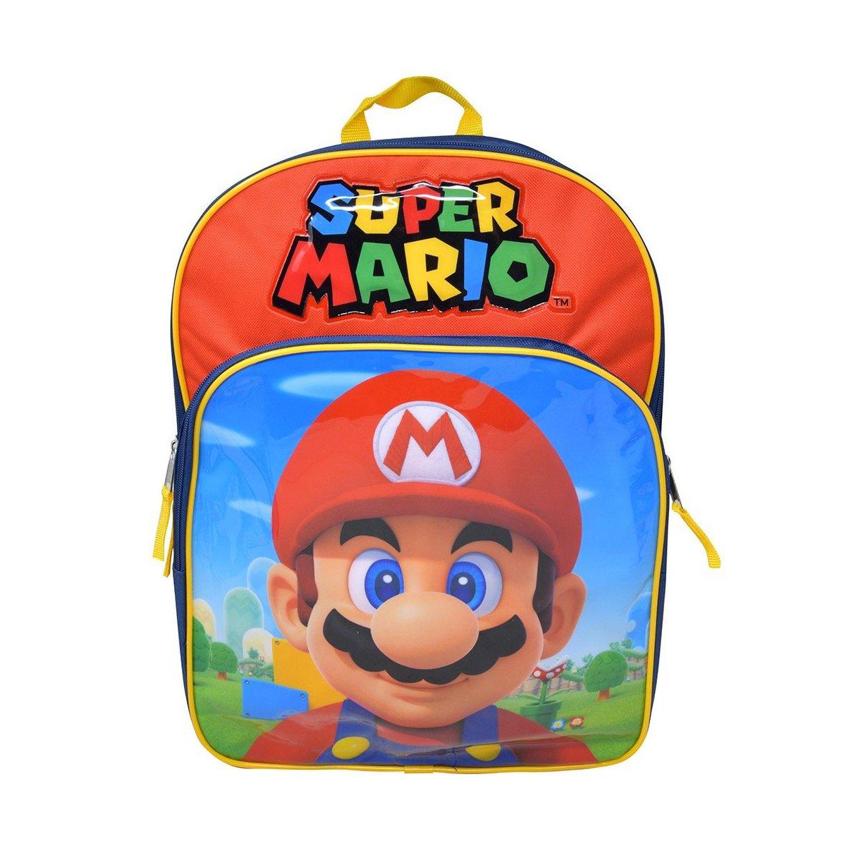 Super Mario Bros - Mario 16" School Backpack with Large Front Pocket