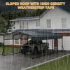 10 x 15 FT Metal Carport with Galvanized Steel Roof, Heavy Duty Metal Roof Carport with Enhanced Base, Tall Kits Garage for Tractors, Trucks, Boats - 3 of 4