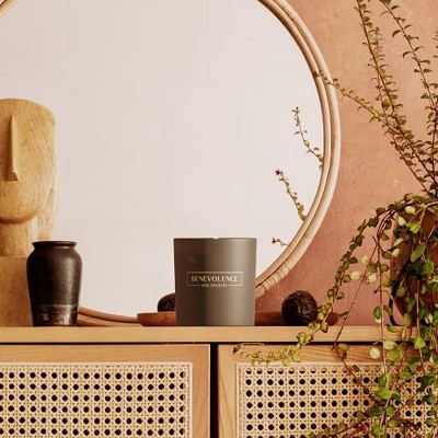 Matte Black Soy Wax Christmas Scented Candle Jar