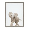18" x 24" Sylvie Baby Elephant Walk Framed Canvas by Amy Peterson Art Studio - Kate & Laurel All Things Decor - 2 of 4