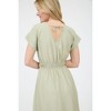August Sky Women's Behind The Neck Tie Midi Dress - 4 of 4