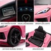 Jojoka 12V Kids Ride on Car Licensed Corvette Battery Powered Sports Car w/ Remote Control,Visual Dashboard,LED Lights,Music - 3 of 4
