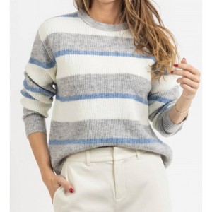Women's Striped Sweater - Q2 - 1 of 4