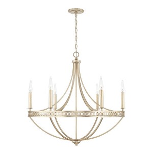 Capital Lighting Isabella 6 - Light Chandelier in  Winter Gold - 1 of 4