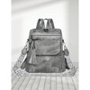 HTUTWOO Women's PU Leather Retro Backpack Casual Shoulder Bag Fashion Messenger Bag Suitable For Traveling, Shopping And Dating Use Women's Day Gift - 4 of 4