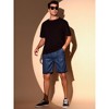 INSPIRE CHIC Men's Metallic Above Knee Clubwear Sparkly Sequins Shorts - 4 of 4