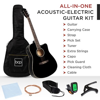 Best Choice Products Beginner Acoustic Electric Guitar Starter Set 41in ...