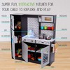 Lil Jumbl Play Kitchen Set for Kids, Toddler Kitchen Playset, Charcoal - 2 of 4