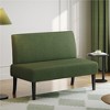 Yaheetech Corduroy Loveseat Small Couch Armless Chair Sofa with Rubberwood Legs for Bedroom, Dorm, Living Room - 2 of 4