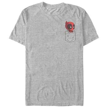 Men's Marvel Deadpool Cartoon Pocket T-Shirt