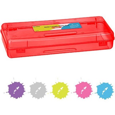 Pencil Box Green, Plastic Dots Pencil Case, Multipurpose Storage Utility  Box Organizer with Snap