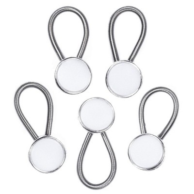 Comfy Clothiers Elastic Collar Extenders For Dress Shirts 5 pack Silver Target