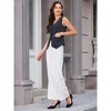INSPIRE CHIC Women's Sleeveless U Neck Button Down Front Pockets Summer Business Casual Waistcoat - 3 of 4