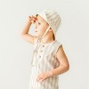 Makemake Organics Organic Baby Bucket Sun Hat Linen - Beige Stripes, 2-5 Years - 3 of 4