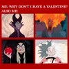 Men's Disney Villains Valentine's Day Meme EVIL T-Shirt - 2 of 4