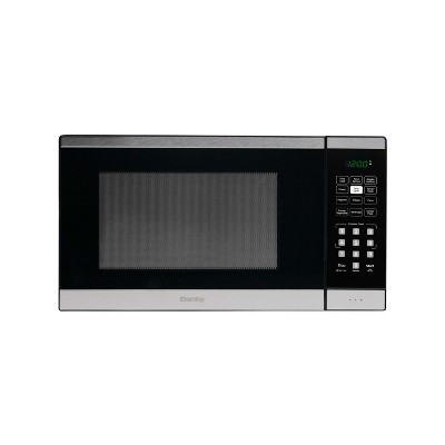 Danby 1.1 cu. ft. Countertop Microwave in Black and Stainless Steel DBMW1126BBS