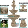 Sunnydaze 61"H Electric Polyresin and Fiberglass 3-Tier Cornucopia Outdoor Water Fountain - 2 of 4