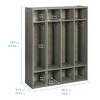 ECR4Kids Streamline 4-Section Coat Locker - 2 of 4