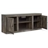 Signature Design by Ashley 60" Wynnlow TV Stand for TVs up to 65" Brown/Beige: Rustic Media Console with Cable Management - 3 of 4