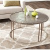 Roman Clock Cocktail Table - Dark Antique Silver - Safavieh - 2 of 3