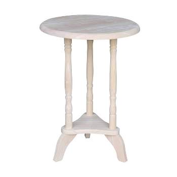Round Plant Table Unfinished - International Concepts