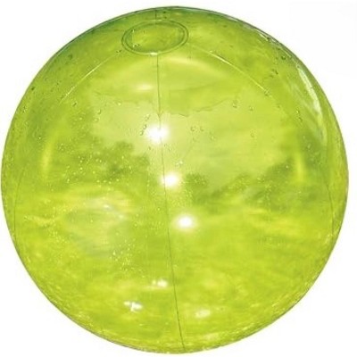 Swim Central Inflatable Transparent Beach Ball - 20" - Yellow