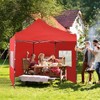Aoodor 10' × 10' Commercial Instant Pop Up Canopy Tent, 3 Adjustable Heights,  Fully Waterproof Portable Gazebo Shelter, with Wheeled Bag - 3 of 4