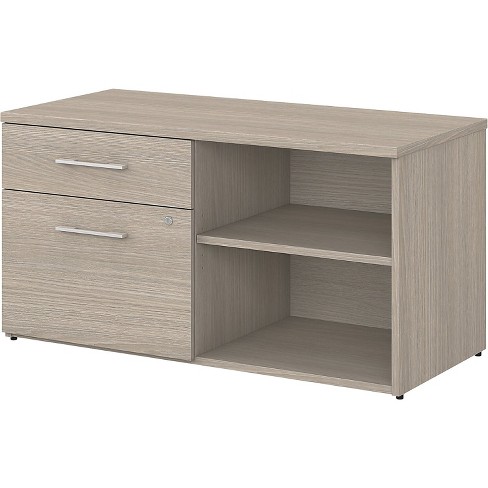 Bush Business Furniture 23 2 Storage Cabinet With 2 Shelves Sand Oak Ofs145so Target