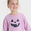 Toddler Girls' Halloween French Terry Pullover - Cat & Jack™ Lavender - 2 of 4