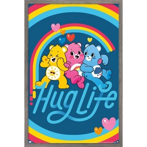Trends International Care Bears: Unlock The Magic - Hug Life Framed Wall Poster Prints - 1 of 4