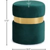 Meridian Furniture,Hailey Velvet Ottoman/Stool - 3 of 4