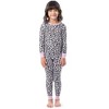 Fruit of the Loom Girl's Snug Fit 100% Cotton Pajama Sets, 4-Piece, Sizes - image 3 of 4