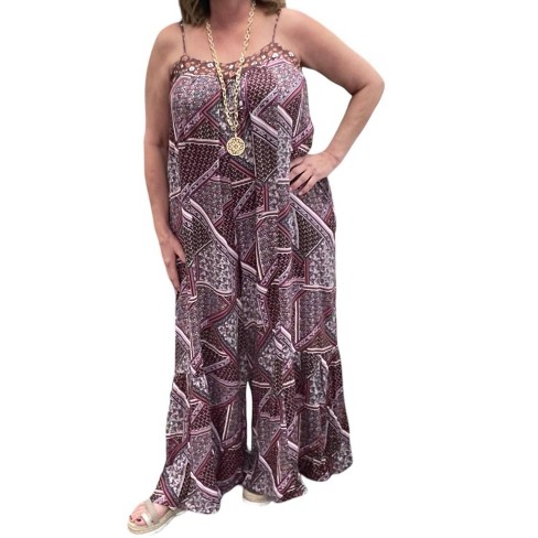 Women's Floral Strappy Jumpsuit - KORI - image 1 of 3