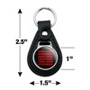 G.I. Joe Snake Eyes Logo Black Leather Keychain - 2 of 4
