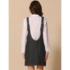 INSPIRE CHIC Women's Sleeveless Casual Denim Adjustable Strap V Neck Front Pockets Overall Mini Dress - 4 of 4