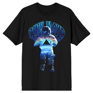 Pink Floyd Dark Side Of The Moon Astronaut Men's Black T-shirt - 1 of 1