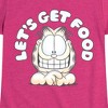 Girls' - Garfield - Lets Get Food Fitted Short Sleeve Graphic T-Shirt - 2 of 4