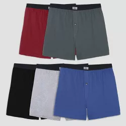 Fruit of the Loom Men's 5pk Boxers - Colors May Vary S