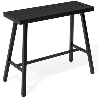 Crestlive Products Outdoor Bar Table Hot Tub Table Patio Bar Height Table with Weather Resistant Waterproof Top