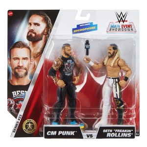 WWE Main Event 2-Packs 23 CM Punk & Seth Rollins Action Figure - 1 of 3