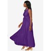 Jessica London Women's Plus Size Pleated Maxi Dress - 4 of 4