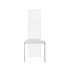 Chintaly Imports,Contemporary Acrylic High-Back Upholstered Side Chair - Set of 2 - 4 of 4