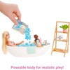 Barbie Doll & Bathtub Playset - Confetti Soap & Accessories - Blonde - 3 of 4