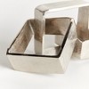 Plum & Post Corbin Square Chain Sculpture - Silver - 2 of 3