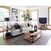 Alaterre Furniture Ryegate Metal And Wood TV Stand for TVs up to 55" Natural Brown: Media Console with Open Back, Acacia Surface - 4 of 4