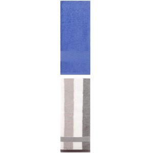 REGALWOVEN Cotton Absorbent Soft Decorative Hand Towels 13" x 30"/13" x 29" 2 Pcs - 1 of 4