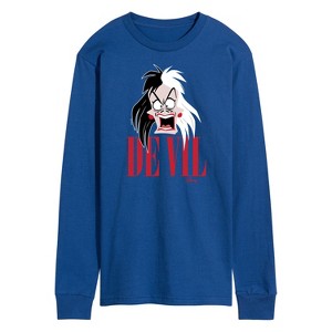 Men's - Disney Villains - Valentine's Day Long Sleeve Graphic T-Shirt - 1 of 3